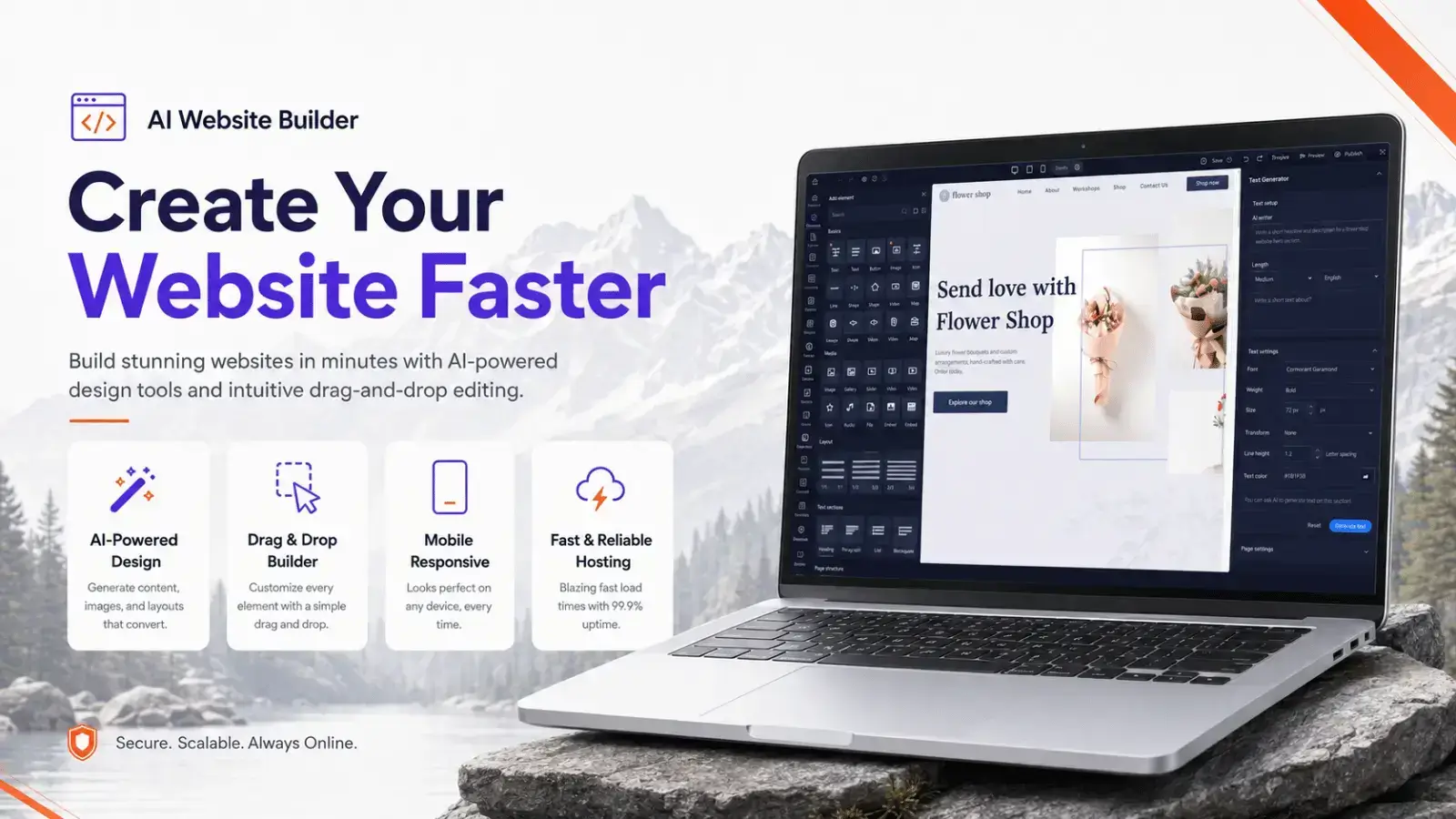 FullHost Website Builder built for Canadian creators