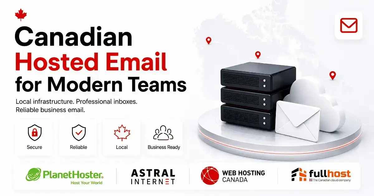 Canadian business email hosting providers with servers in Canada. HostFinder.ca