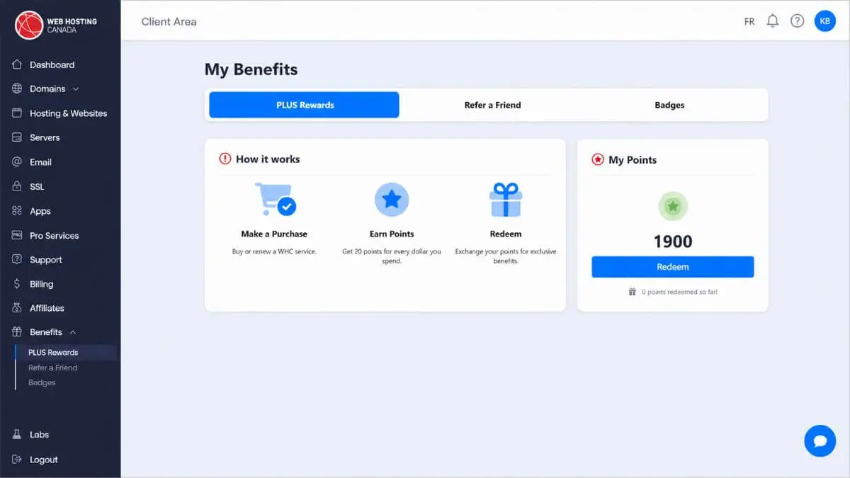 WHC PLUS Rewards Program - Earn points on every purchase