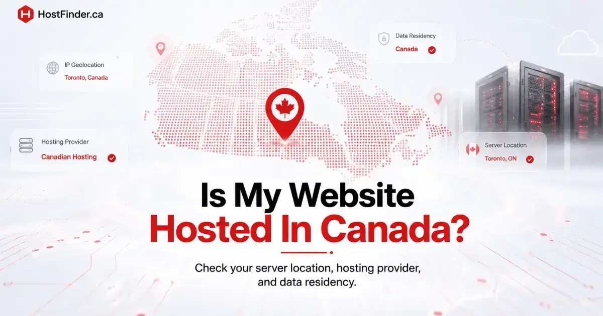 How to check if your website is hosted in Canada